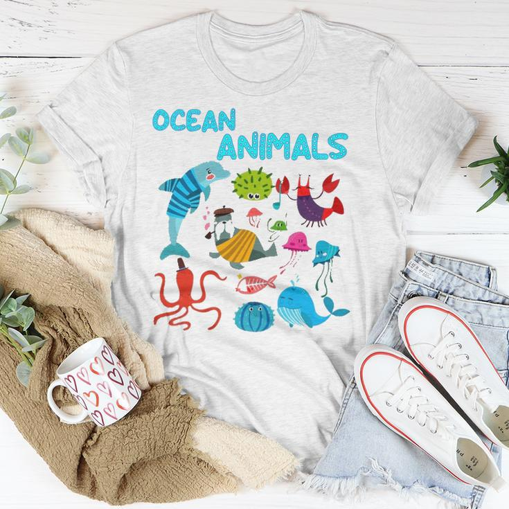 Ocean Animals Marine Creatures Under The Sea Gift Unisex T-Shirt Unique Gifts