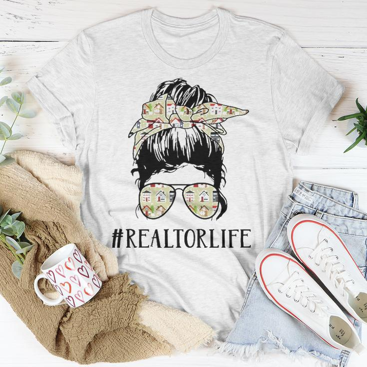 Realtor Life Messy Bun Girl Unisex T-Shirt Unique Gifts