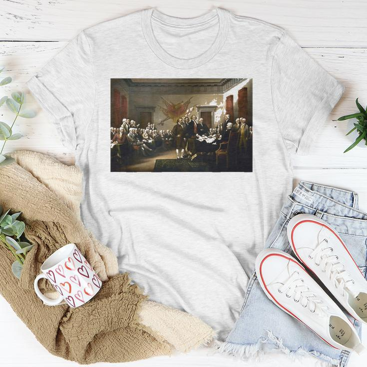 Signing The Declaration Of Independence 4Th Of July Unisex T-Shirt Unique Gifts