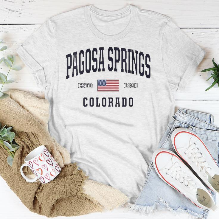 Womens Usa Flag Stars &Amp Stripes Pagosa Springs Colorado Unisex T-Shirt Unique Gifts