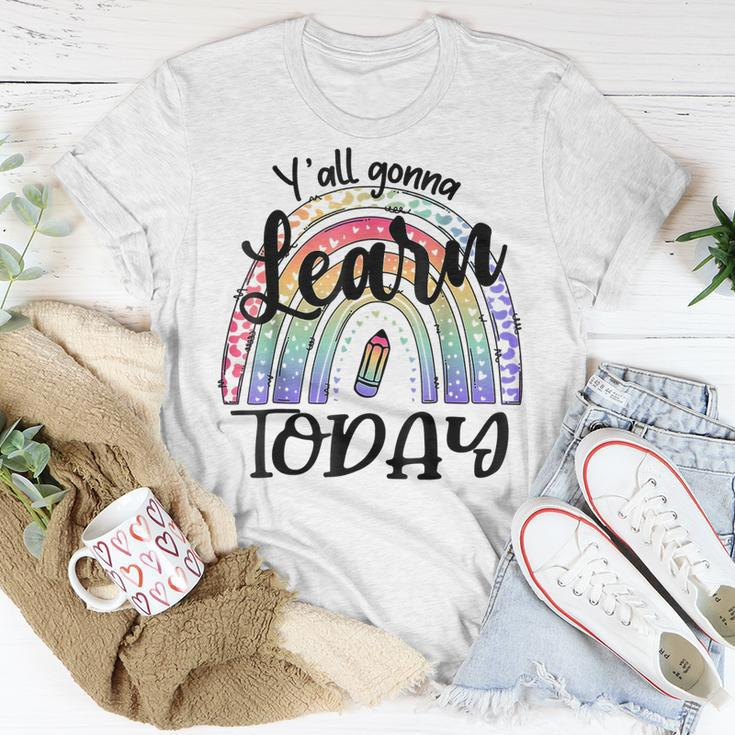 Yall Gonna Learn Today Back To School Tie Dye Rainbow T-shirt Personalized Gifts