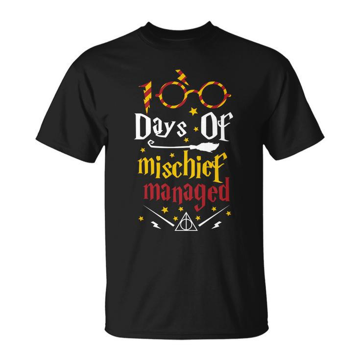 100 Days Of Mischief Managed 100Th Day Of School Unisex T-Shirt