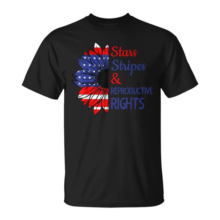 Stars Stripes Reproductive Rights American Flag 4Th Of July  V7 Unisex T-Shirt