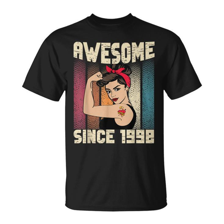 24 Year Old Awesome Since 1998 24Th Birthday Women  Unisex T-Shirt