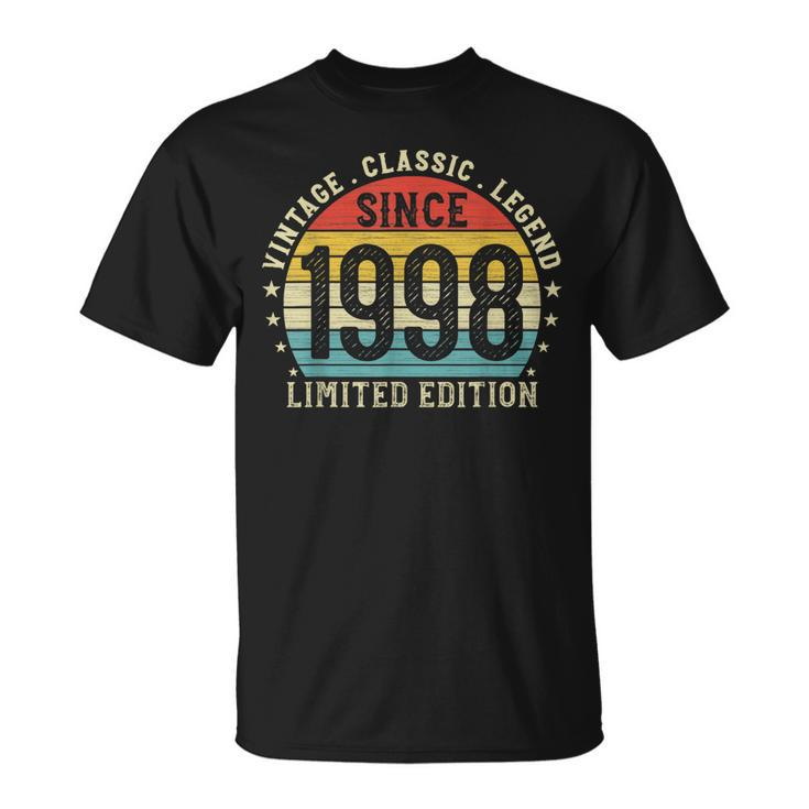24Th Birthday Born In 1998 Vintage Classic 24 Year Old  Unisex T-Shirt
