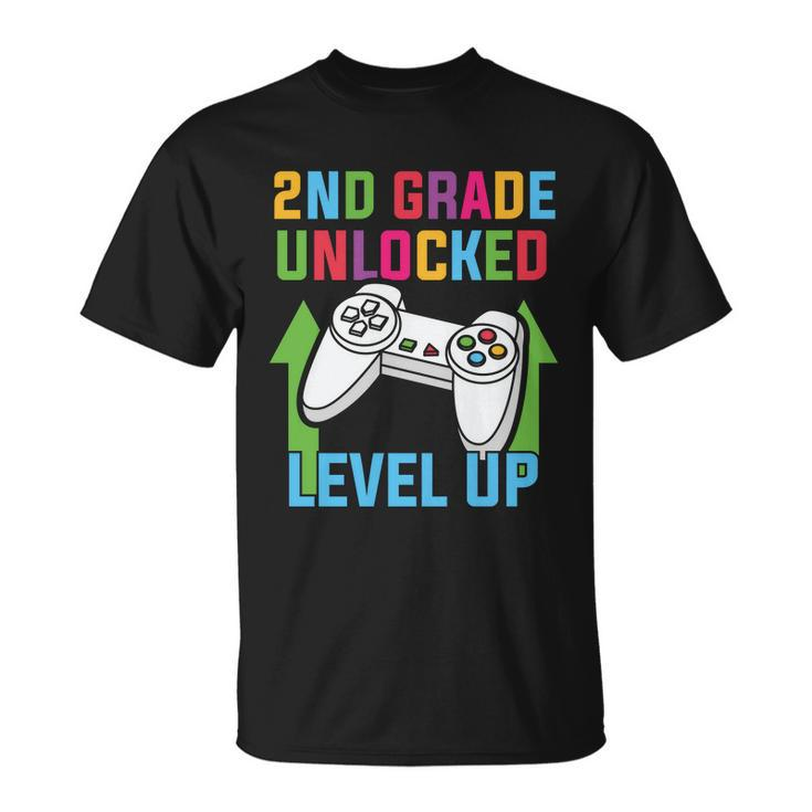 2Nd Grade Unlocked Level Up Back To School First Day Of School Unisex T-Shirt