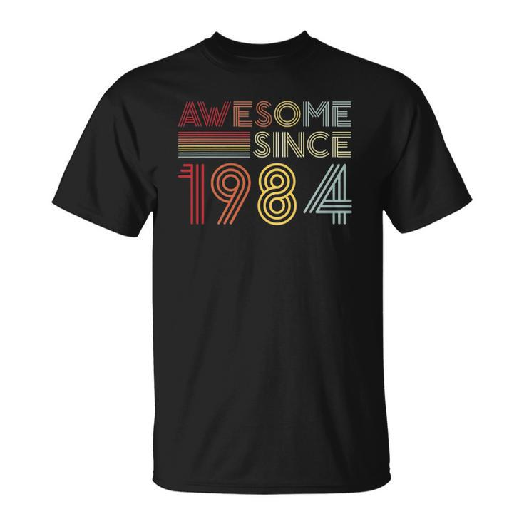 38Th Birthday 1984 Made In 1984 Awesome Since 1984 Birthday Gift Unisex T-Shirt