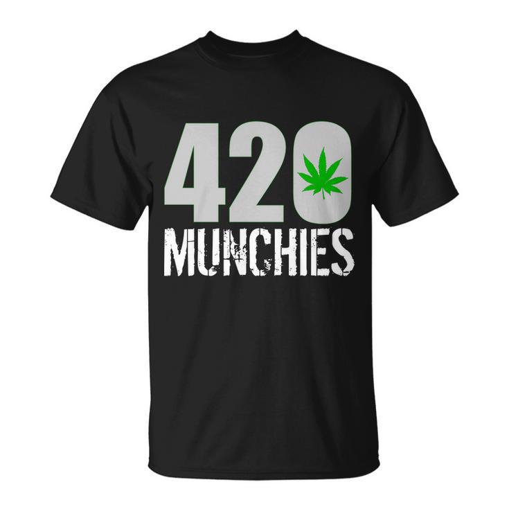 420 Munchies Weed Leaf Unisex T-Shirt