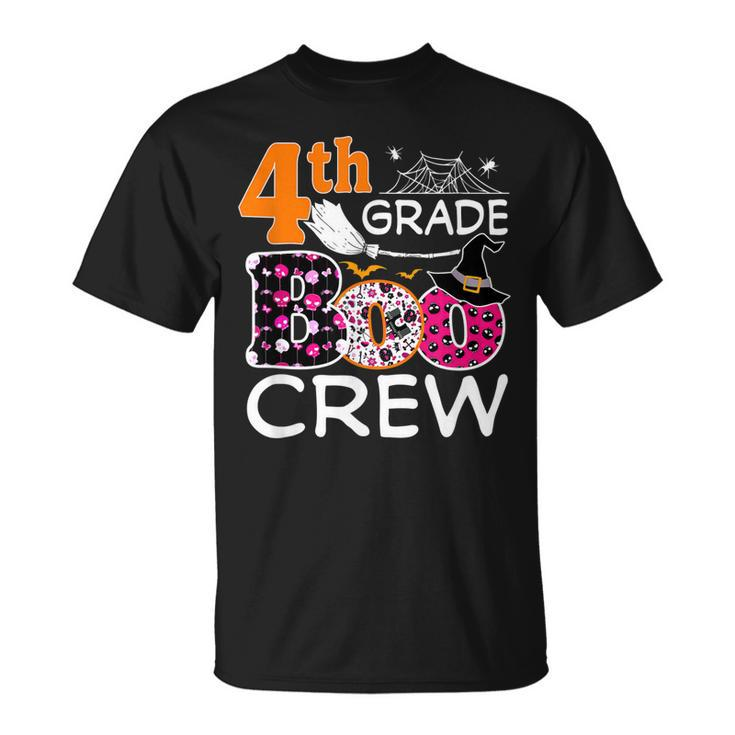 4Th Grade Boo Crew Fourth Grade Teacher Students Halloween  Unisex T-Shirt