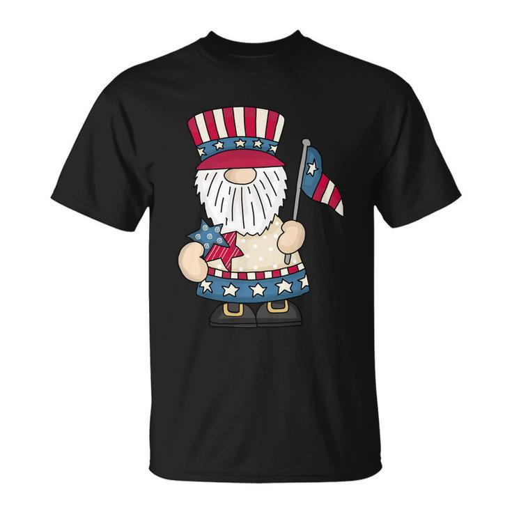 4Th Of July Gnomes Patriotic American Flag Cute Gnome Women Gift Unisex T-Shirt