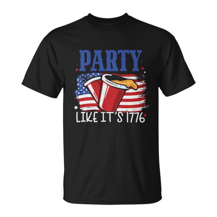 4Th Of July Party Drinkin Like Its 1776 Plus Size Shirt For Men Women Family Unisex T-Shirt