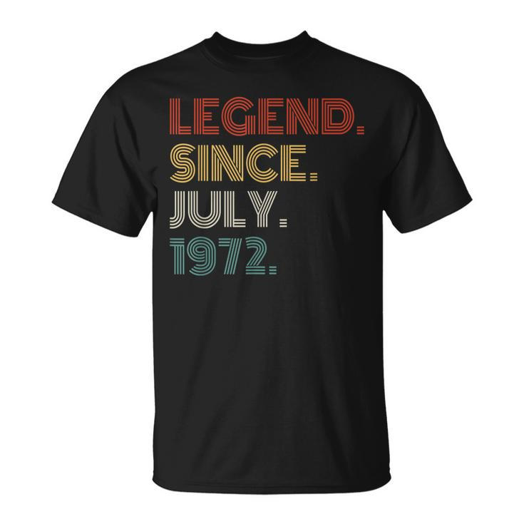 50 Years Old Vintage Legend Since July 1972 50Th Birthday  V2 Unisex T-Shirt