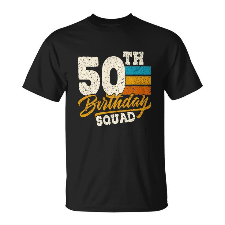 50Th Birthday Squad Group Vintage Retro T-Shirt