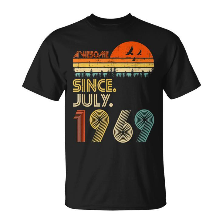 53 Years Old Awesome Since July 1969 53Rd Birthday  Unisex T-Shirt