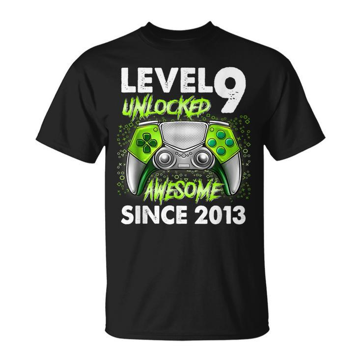 9Th Birthday Level 9 Unlocked Awesome 2013 Video Game Gaming T-shirt