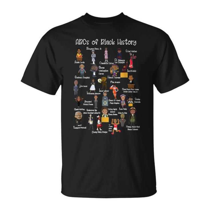 Abcs Of Black History Month Original Black History T-shirt