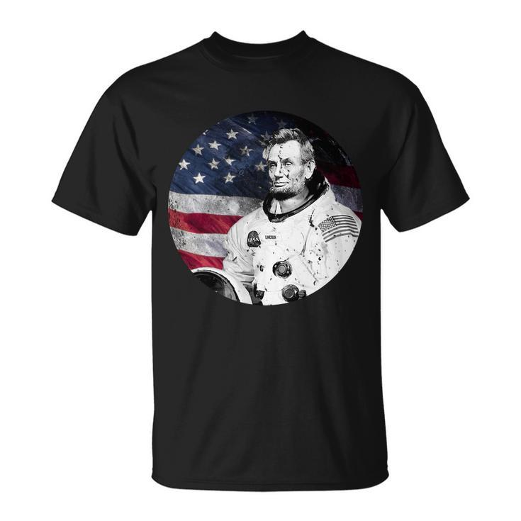 Abe Lincoln Astronaut Unisex T-Shirt