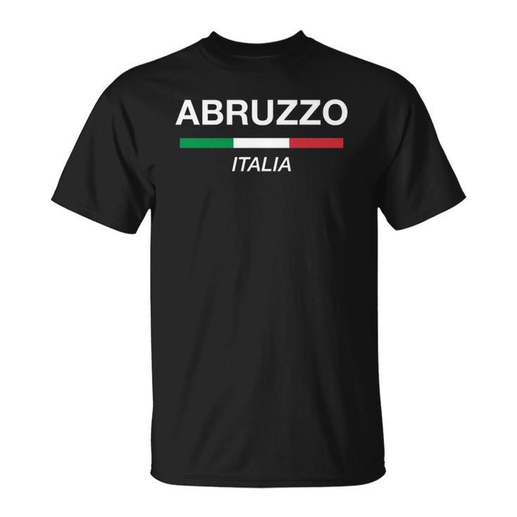 Abruzzo Italian Name Italy Flag Italia Family Surname Unisex T-Shirt