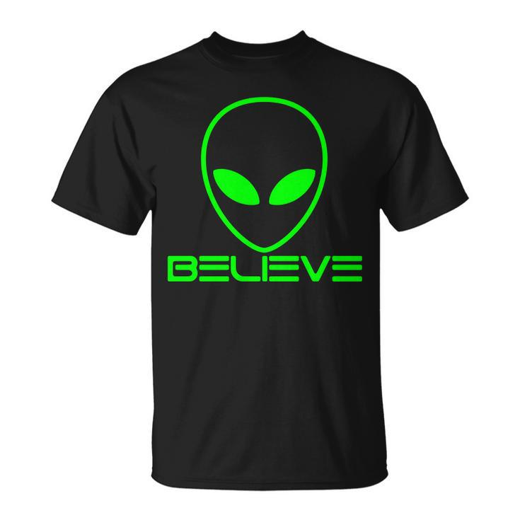 Alien Believe Funny Science V2 Unisex T-Shirt