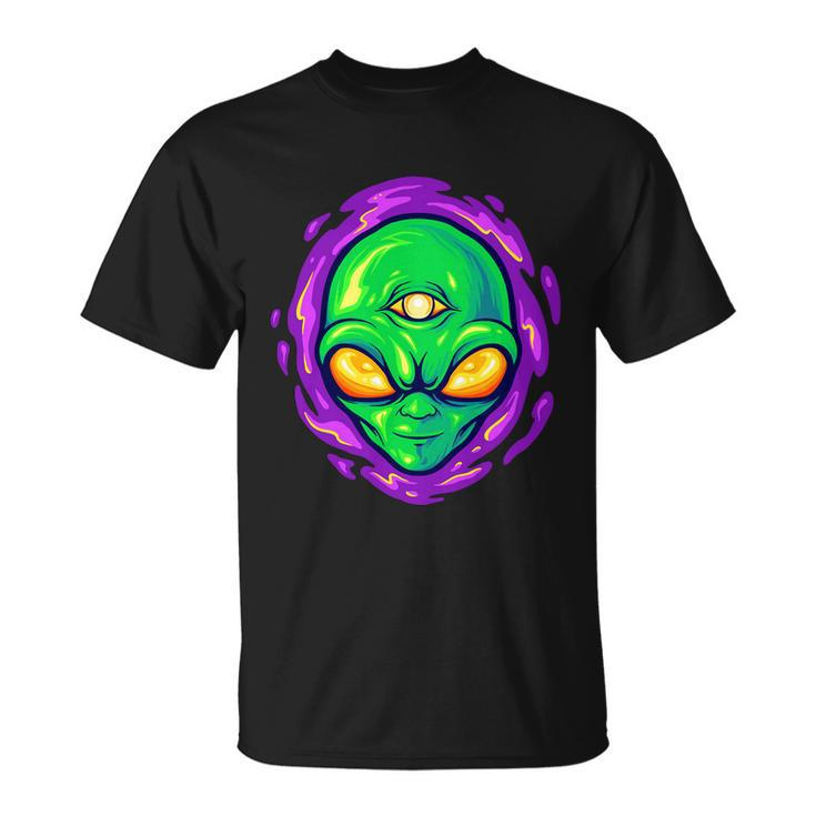 Alien Head Mascot Monster Tshirt Unisex T-Shirt