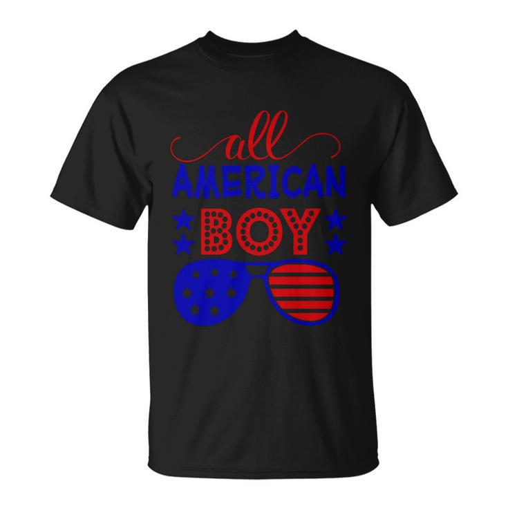 All American Boy Sunglasses 4Th Of July Independence Day Patriotic Unisex T-Shirt