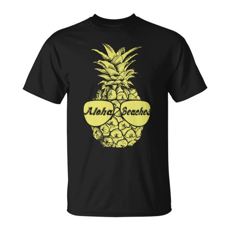Aloha Beaches Pineapple Tshirt Unisex T-Shirt
