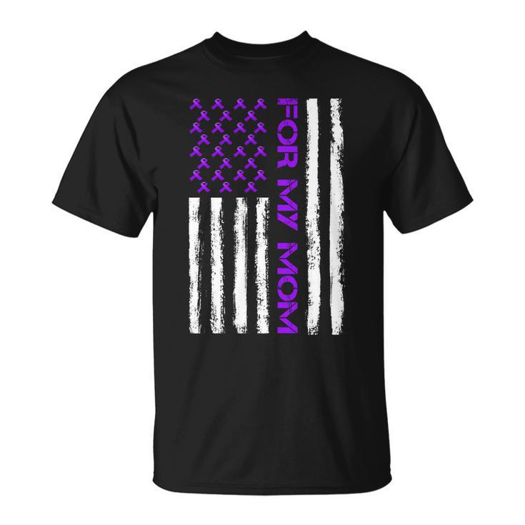 Alzheimers Awareness For My Mom Support Flag Unisex T-Shirt