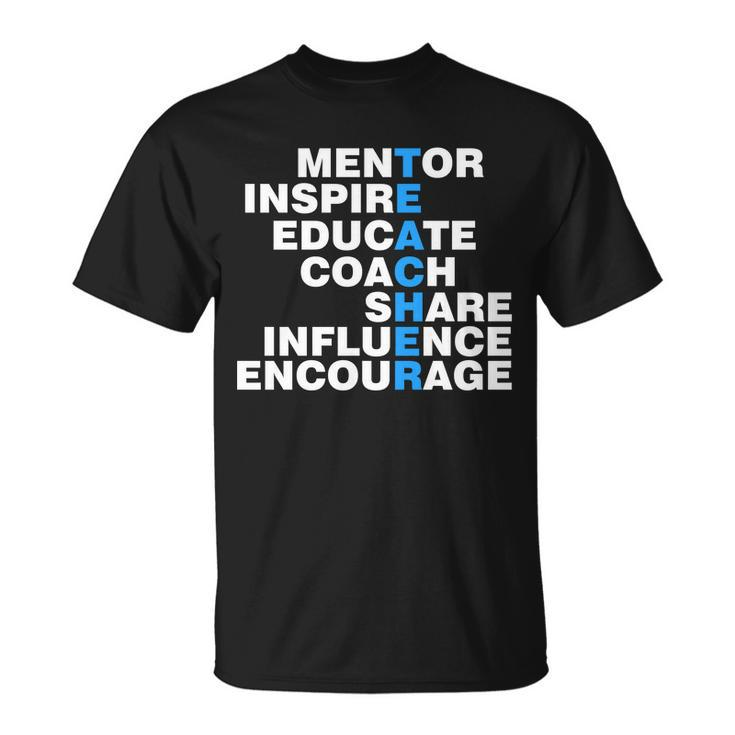 Amazing Teacher Mentor Tshirt Unisex T-Shirt