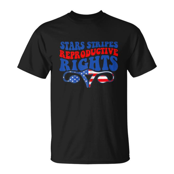American 4Th Of July Stars Stripes Reproductive Rights Unisex T-Shirt