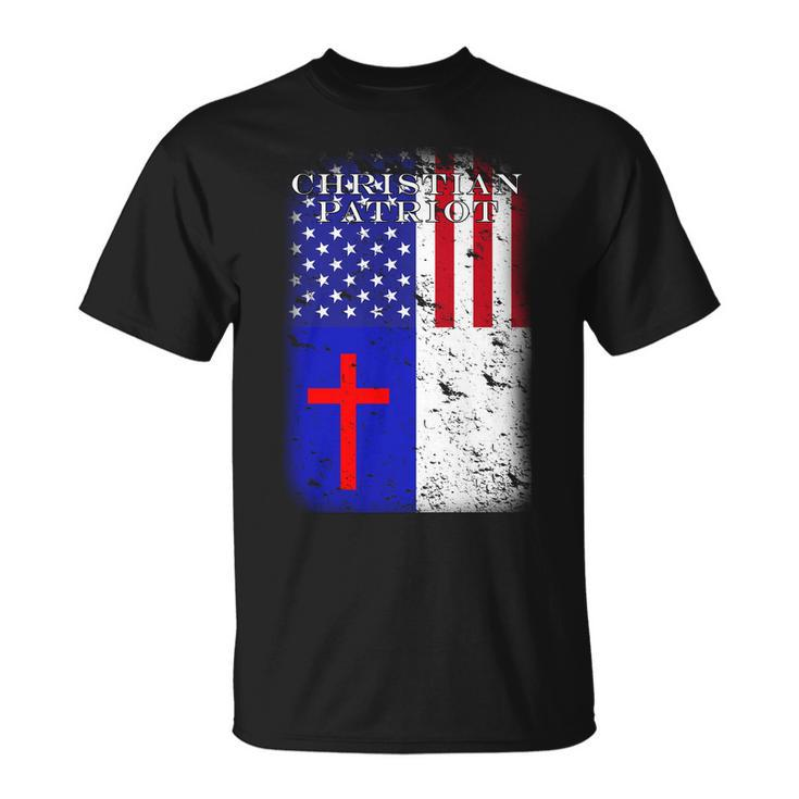 American Christian Patriot Red Cross Unisex T-Shirt