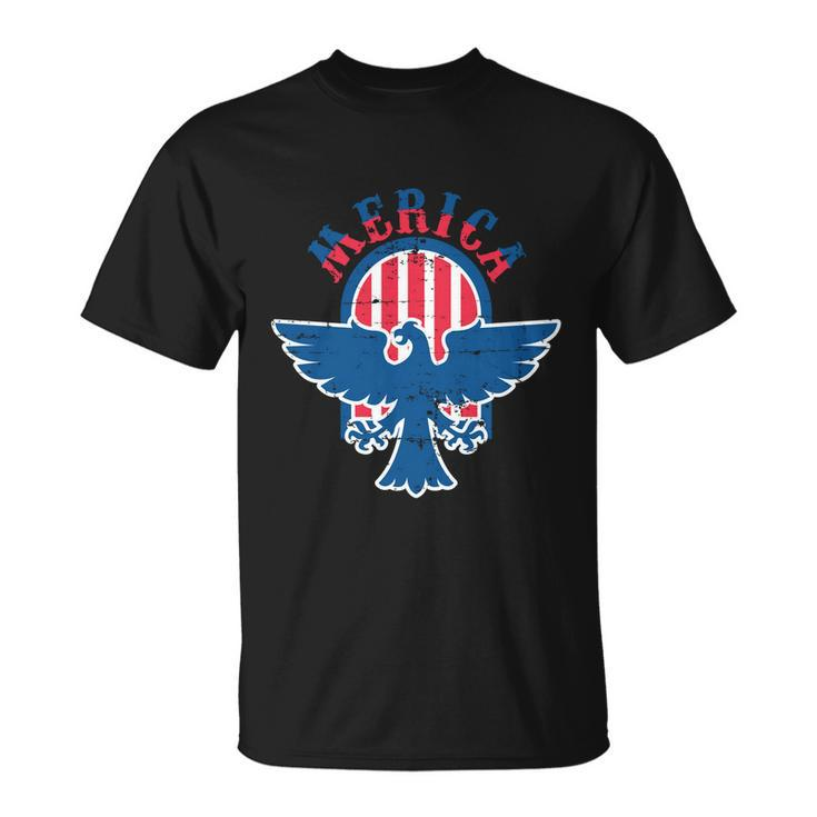 American Flag 4Th Of July Gift Patriotic Eagle Mullet Cool Gift Unisex T-Shirt