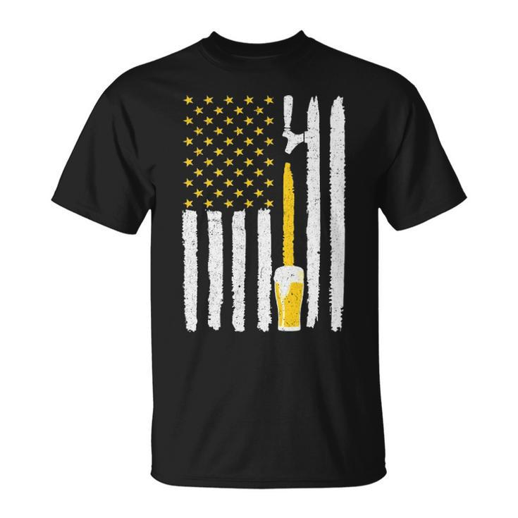 American Flag Beer Lovers Th Unisex T-Shirt