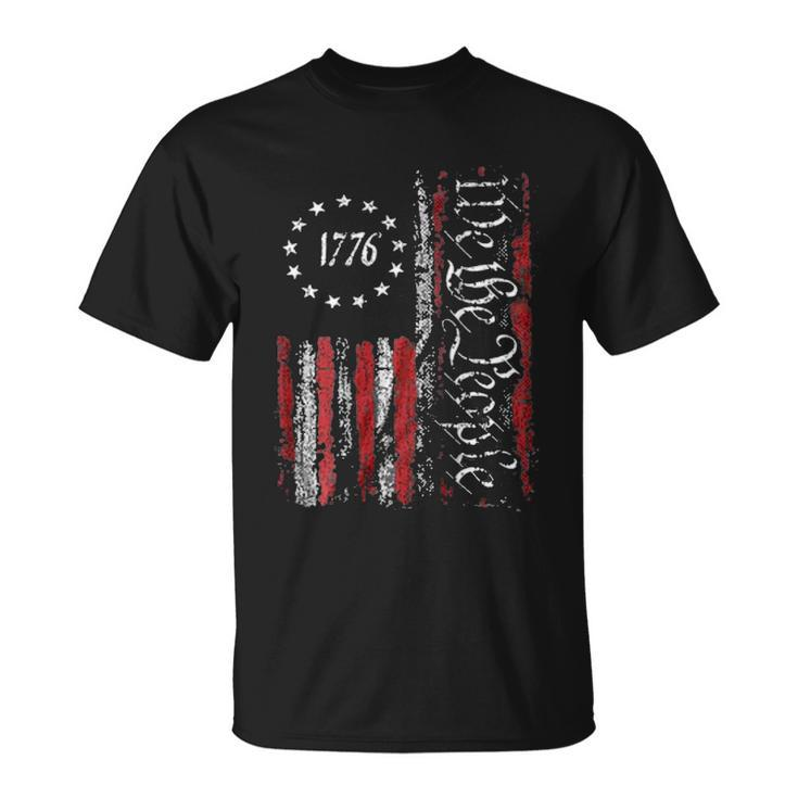 American Flag Patriotic 1776 We The People Usa Unisex T-Shirt