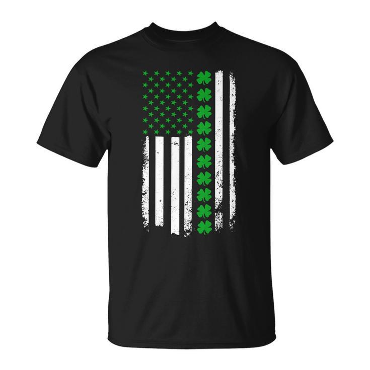 American Irish Clover Flag St Patricks Day Unisex T-Shirt