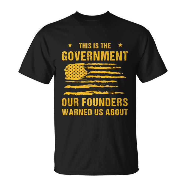 Anti Government Patriotic Americans Vintage  Unisex T-Shirt