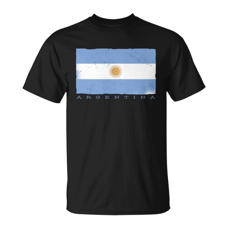 Argentina Flag V2 Unisex T-Shirt