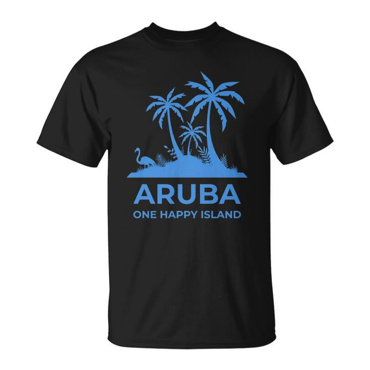 Aruba One Happy Island  V2 Unisex T-Shirt