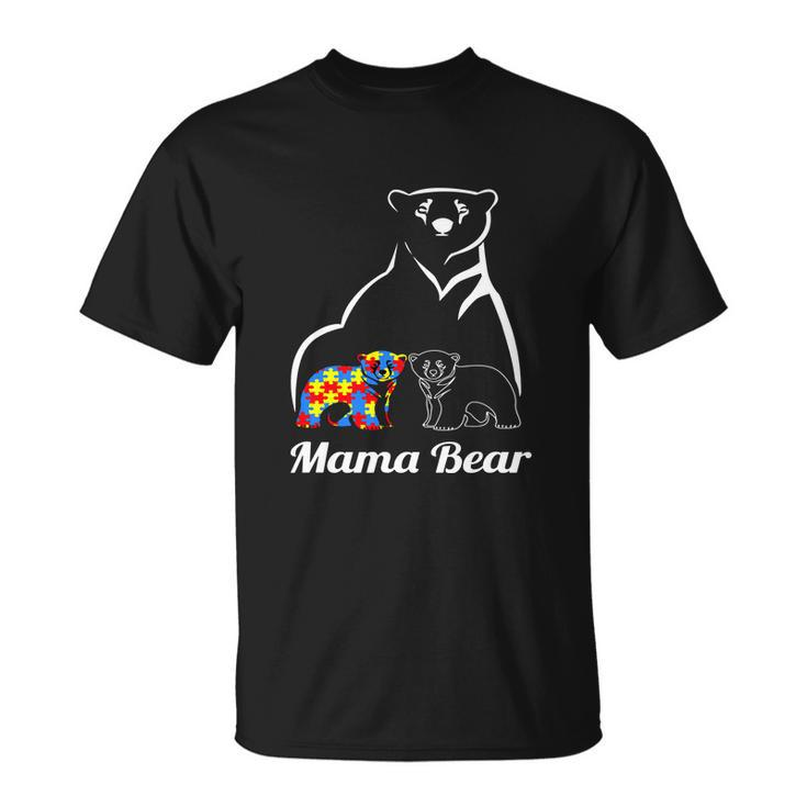  Autism Awareness Mama Bear Unisex T-Shirt