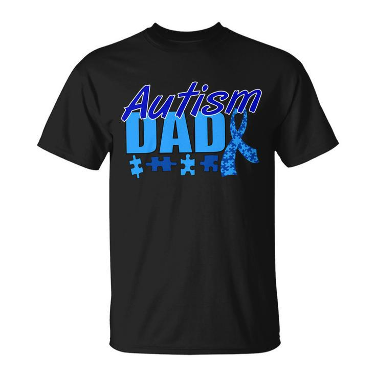 Autism Dad Awareness Ribbon Tshirt Unisex T-Shirt