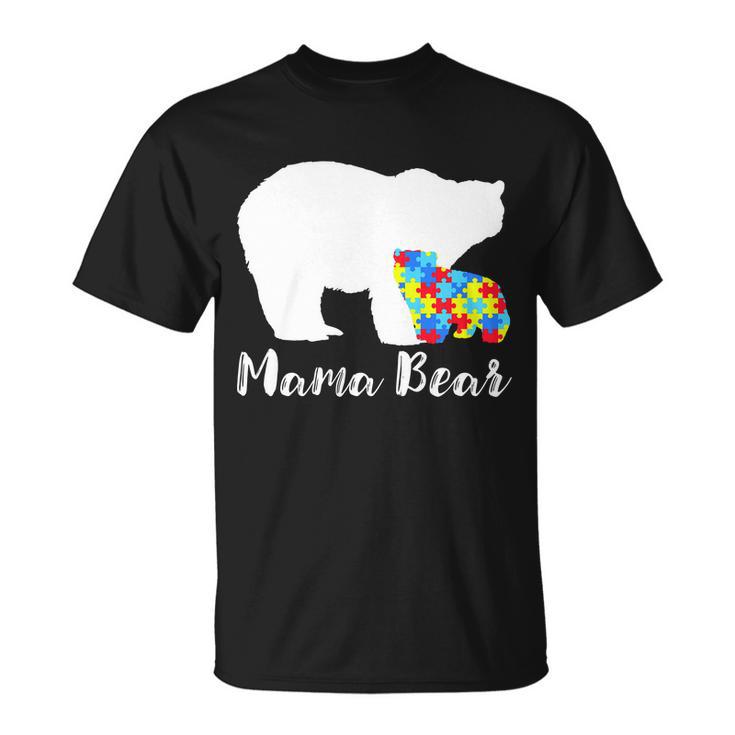 Autism Mama Bear Unisex T-Shirt