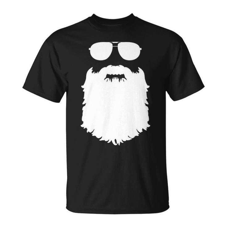 Aviator Glasses And Beard V2 Unisex T-Shirt