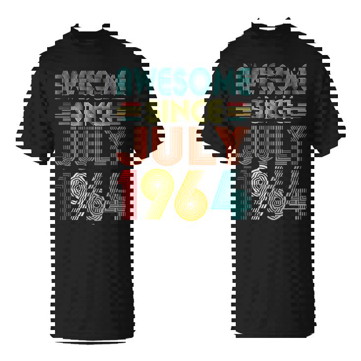 Awesome Since July 1964 Vintage 58 Years Old 58Th Birthday  Unisex T-Shirt