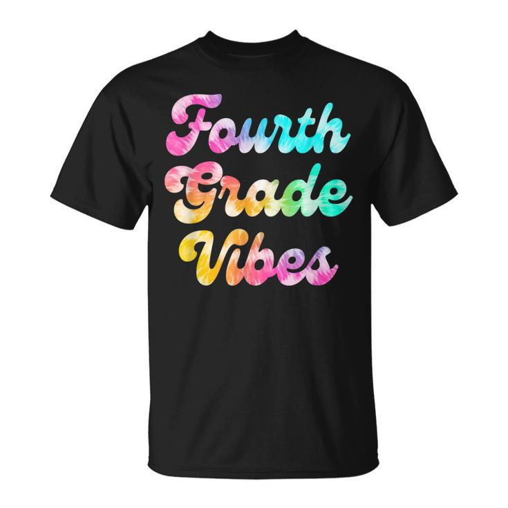 Back To School 4Th Grade Vibes Tie Dye Fourth Grade  Unisex T-Shirt