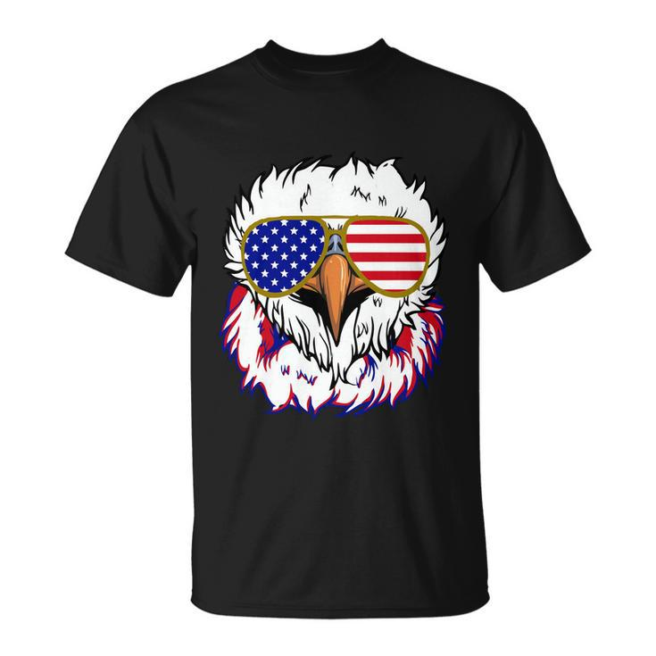 Bald Eagle With Mullet 4Th Of July American Flag Gift Unisex T-Shirt