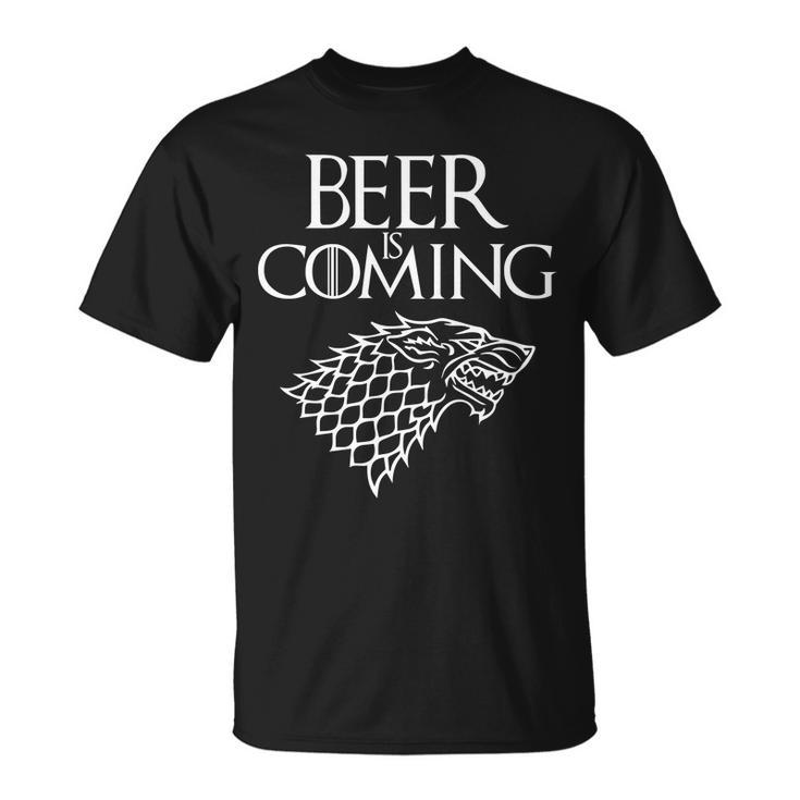 Beer Is Coming Unisex T-Shirt