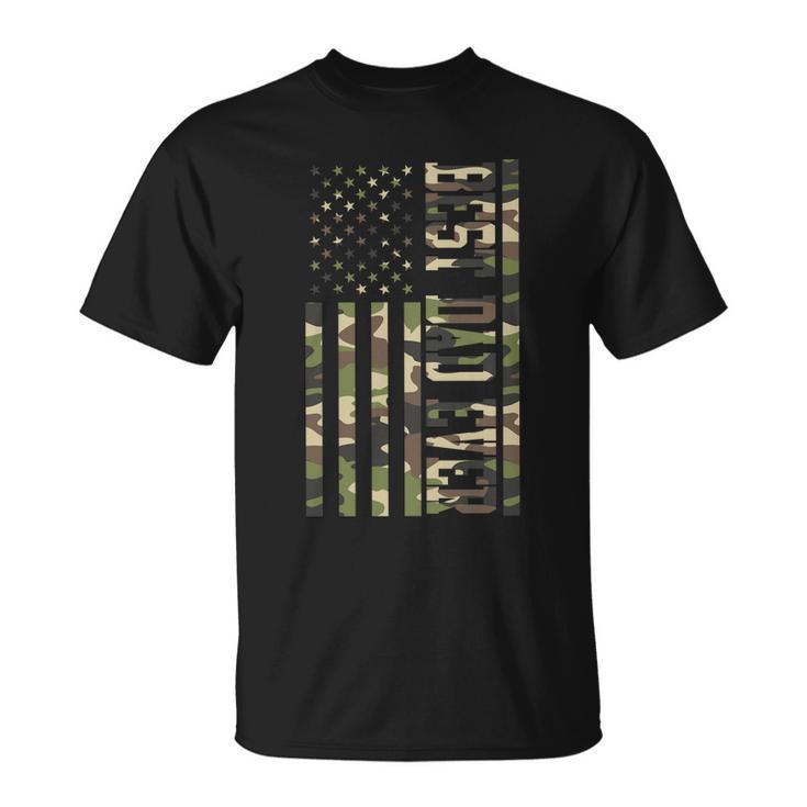 Best Dad Ever Army Flag Tshirt Unisex T-Shirt