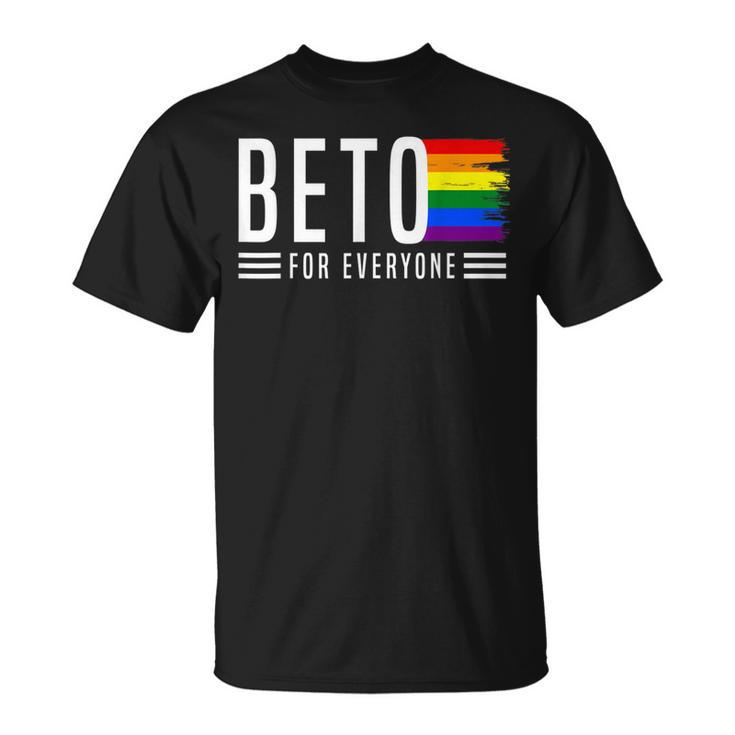 Beto For Everyone Pride Flag T-shirt