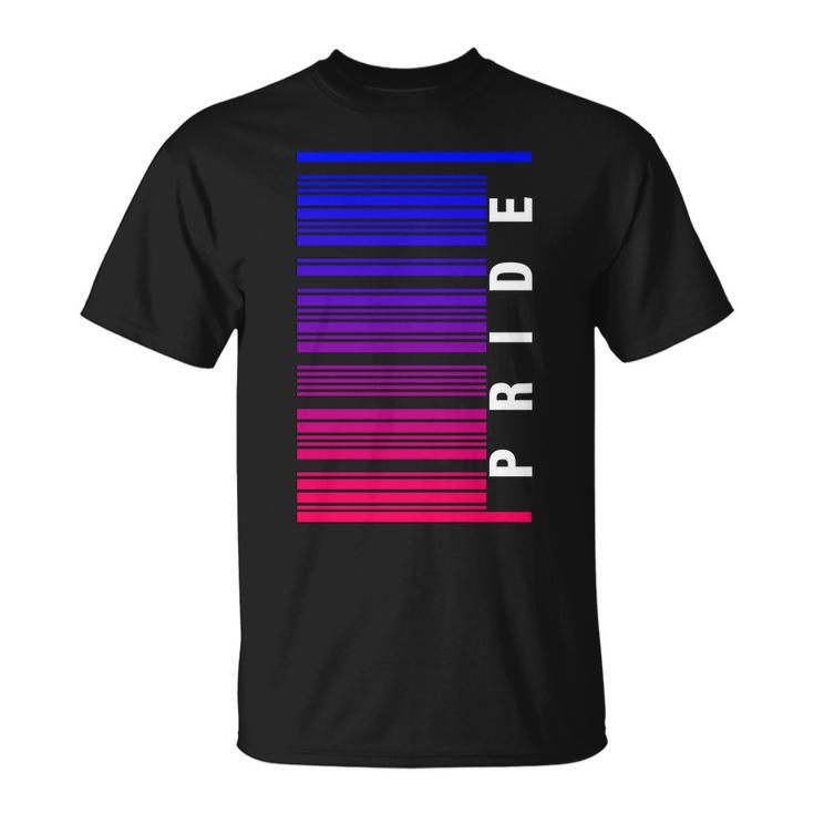 Bi Pride Barcode Bisexual Unisex T-Shirt
