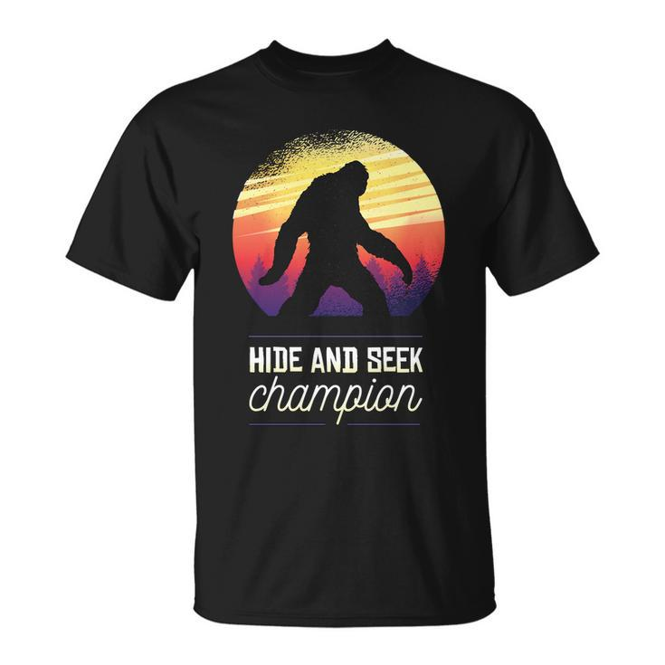 Big Foot Hide And Seek Champion Unisex T-Shirt
