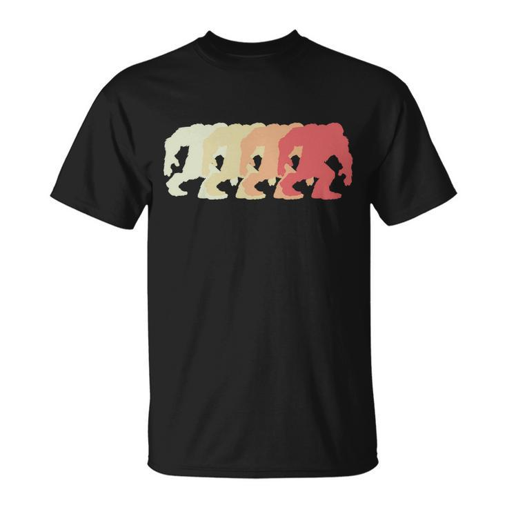 Bigfoot Silhouette Retro Sasquatch Tshirt Unisex T-Shirt